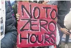  ?? ?? ▲ More than 1 million people are on zero-hours contracts in the UK