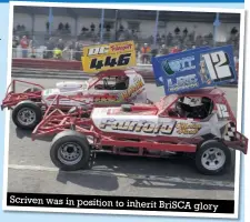  ??  ?? Scriven was in position to inherit BRISCA glory