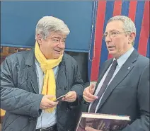  ??  ?? Guillem López Casasnovas, con Pau Vilanova