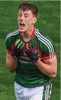  ?? SPORTSFILE ?? Rapid rise: Mayo forward Diarmuid O’Connor