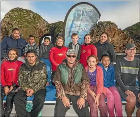  ??  ?? EMR Northland team Evan Rakena, Matthew Rakena, Atahikoia Smith, Samara Nicholas, Liam Parker, Harriet Thomas, Kahlee Singh, Elle Gibson, Jon Smith, Kane Alexander, Elisha Alexander, Sihrene Hunt and Charles Parker.