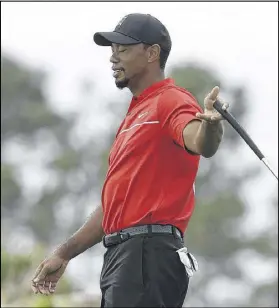  ?? LYNNE SLADKY / ASSOCIATED PRESS 2016 ?? Tiger Woods was arrested and charged with DUI about 3 a.m. Monday. He was booked into the Palm Beach County Jail and released around 11 a.m., records show.