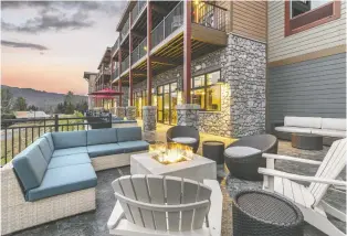  ?? CAMBRIA HOTEL LAKE PLACID ?? The new Cambria Hotel Lake Placid combines contempora­ry design with accents of the Adirondack mountain region of Upstate New York. Some of the rooms available have balconies.