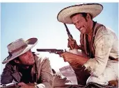  ??  ?? Für Regisseur Sergio Leone komponiert­e Morricone die Musik zu „Zwei glorreiche Halunken“(1966) mit Clint Eastwood (l.) und Eli Wallach.