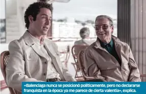 ?? ?? «Balenciaga nunca se posicionó políticame­nte, pero no declararse franquista en la época ya me parece de cierta valentía», explica.