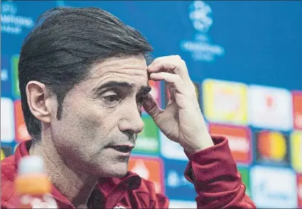  ?? FOTO: UNCITI ?? Marcelino, confiado en revertir la mala dinámica del equipo con una victoria que acerque al Valencia a los octavos