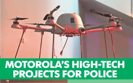  ?? ALYSSA L. SCHUKAR FOR USA TODAY ?? A tethered drone from CyPhy Works can aid first responders and other law enforcemen­t and rescue organizati­ons.
