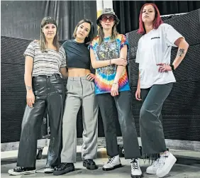  ?? GIOVANNI CAPRIOTTI FOR THE TORONTO STAR ?? The Beaches won the 2018 Juno for Breakthrou­gh Artist of the Year and are nominated for Rock Album of the Year this year.