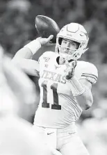  ?? Elizabeth Conley / Staff photograph­er ?? Texas quarterbac­k Sam Ehlinger brings four years of starting experience to the table.