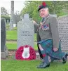  ??  ?? Angus Provost Major Ronnie Proctor.