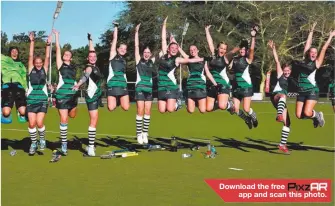  ??  ?? A reason to celebrate! Grantleigh College First X1 team jumps with joy after winning the tournament Photos: Val Adamson