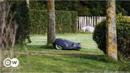  ??  ?? Robot lawn mowers are a good example of where intelligen­t machines can replace boring, repetitive work