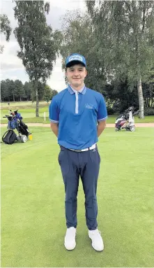  ??  ?? Right at home Cormac finished joint top at the ‘Battle of Blair’ having recently won the men’s club championsh­ip