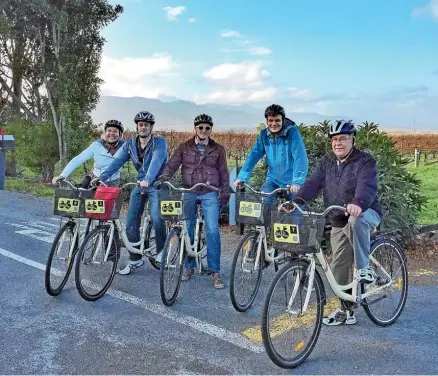  ?? PHOTO: DESTINATIO­N MARLBOROUG­H ?? The best way to get around the vineyards on bikes from Explore Marlboroug­h.