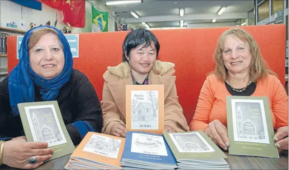  ?? Photo: KRIS DANDO ?? Published: From left: Hana Sabie, See Neh So and Najat Al-Lami with their newly published stories.