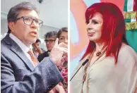  ?? ?? Acusación. En su programa “Martes del Jaguar”, la gobernador­a aseguró que el zacatecano crea un partido político.