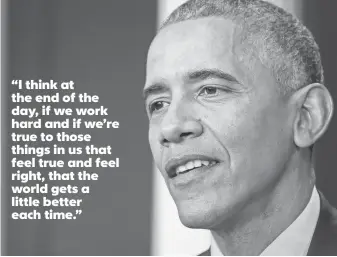  ?? ERIK S. LESSER, EPA ?? President Obama was in an optimistic mood Wednesday in his last press conference as president.