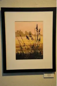  ?? The Sentinel-Record/Tanner Newton ?? ■ “Evening Grass,” by Gary Simmons, is displayed in Justus Fine Art Gallery.