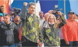  ?? // ABC ?? Nicolás Maduro y su mujer Cilia Flores, el 23 de enero en Caracas