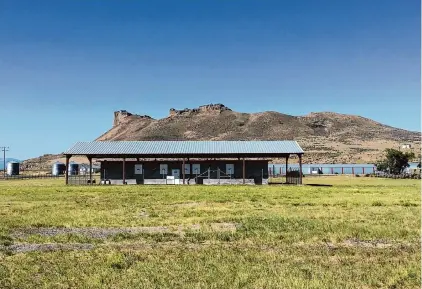  ?? Vanessa Hua/The Chronicle 2017 ?? The jail at the Tule Lake Segregatio­n Center is a reminder of the internment of Japanese Americans during World War II.