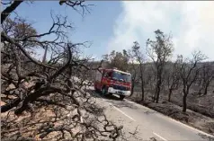  ?? (Photo Laurent Martinat) ?? Le  juillet ,un incendie parti de La Londe a dévasté   hectares jusqu’à Bormes.