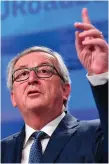  ??  ?? Jean-Claude Juncker has spoken against “broad cuts”