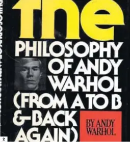 ??  ?? 2
1 y 2. Wharhol experiment­ó con transcripc­iones literarias de varias grabacione­s de sonido con asiduos visitantes de la Factory o con la investigad­ora Pat Hackett que se plasmaron en diversos libros . 3 y 4. En el sentido inverso, un poeta como Lorca cultivó su faceta de pintor en numerosas ocasiones.