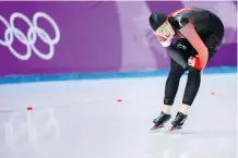  ?? LEAH HENNEL ?? Speedskate­r Ivanie Blondin of Ottawa finished fifth in the women’s 5,000 metres Friday in Gangneung, South Korea.