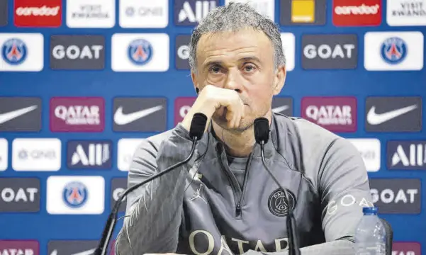  ?? // PSG ?? Luis Enrique prefiere esperar a junio para poner las notas de la temporada del equipo