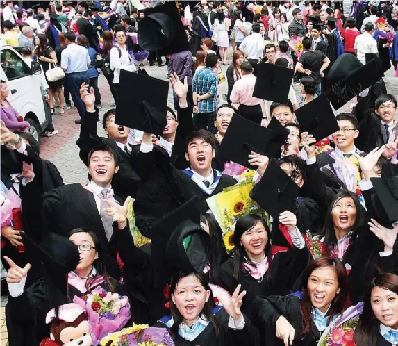  ??  ?? Distant dream: Higher education will be less accessible to students once the bond is imposed as the institutio­ns will not absorb the extra costs themselves.