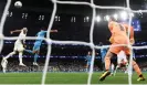  ?? ?? Richarliso­n heads home his second goal of the game. Photograph: Mike Hewitt/Getty Images