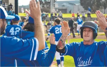  ??  ?? Guild utility Jarrod Durston celebrates after his side eliminated Lara from title contention.