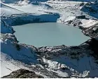  ??  ?? Mt Ruapehu’s crater lake