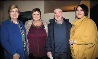  ??  ?? Attending the Recovery Haven ‘Evening of Sporting Greats’ at the Ballyroe Heights Hotel in Tralee were Maureen O’Brien, Tina Cunningham and Michael and Sarah Seery.
