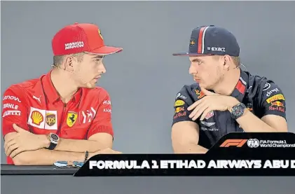  ?? AFP ?? Cara a cara. Leclerc es la renovación de Ferrari y Verstappen significa la esperanza de Red Bull.