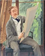  ?? ?? The portrait of Edward Fox White by James Jacques Joseph Tissot. Below, Donald Gajadhar