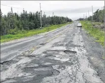  ?? HUANG FAMILY PHOTO ?? Potholes on Highway 91.