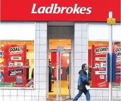  ??  ?? Ladbrokes Coral and GVC are set to merge.