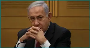  ?? Photograph: AP ?? Former Israeli prime minister Benjamin Netanyahu