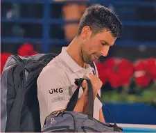  ?? AP ?? Stop forzato Novak Djokovic, 34 anni, 20 titoli dello Slam in carriera