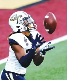  ?? AP FILE PHOTO/MICHAEL DWYER ?? Georgia Tech running back Jahmyr Gibbs, a former Dalton High School star, is back after an impressive freshman season with the Yellow Jackets in 2020.