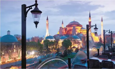  ?? DOMINIC ARIZONA BONUCCELLI ?? Hagia Sophia in Istanbul has for centuries been considered the grandest place of worship in all of Europe.