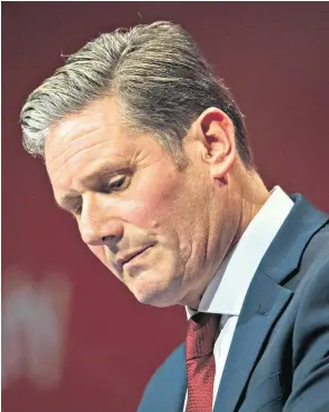  ?? ?? Labour’s love lost? When we come to look closely at Sir Keir Starmer and Labour, we won’t like what we see