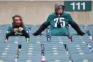  ?? ?? Eagles fans are down bad at the moment following their 10-1 start. Photograph: Mitchell Leff/Getty Images