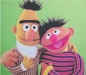  ??  ?? Bert and Ernie were created to be best friends and to teach young children that people can get along with those who are very different from themselves.