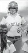  ?? Arkansas Democrat-gazette/
STEPHEN B. THORNTON ?? Bryant senior catcher Jessie Taylor (8) celebrates a two-run home run with her teammates during Thursday’s game against Little Rock Central. Taylor has 10 home runs this season and 37 for her career.