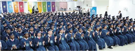  ?? Picture: SUPPLIED ?? CONGRATULA­TIONS: A large cohort of 575 students from Southern Africa recently graduating after completing a theologica­l course presented by Shincheonj­i Church of Jesus.