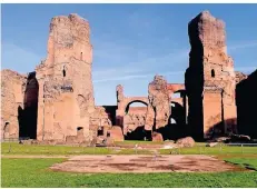  ?? FOTO: AWG ?? Der Blick auf die Caracalla-Thermen darf nicht durch ein Drive-in-Restaurant verbaut werden.