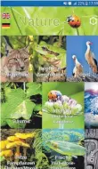  ?? FOTO: NATURE FREE EUROPA ?? „Nature Free – Europa“bietet in der kostenfrei­en Version Infos zu 750 Pflanzen- und Tierarten Europas.