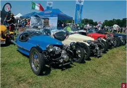  ??  ?? 2: Morgans? No, these are Trikings, with Moto Guzzi engines. 2